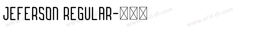 Jeferson Regular字体转换